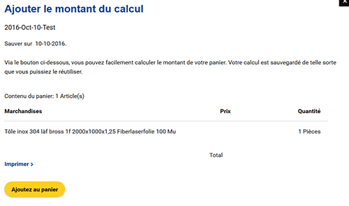 Ajouter le montant du calcul Mon MCB