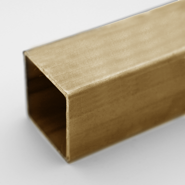 Tube laiton carré CuZn37/R440 dur